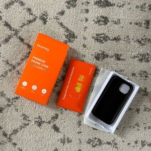 iPhone 15 phone case and 2 tempered glass screen protectors